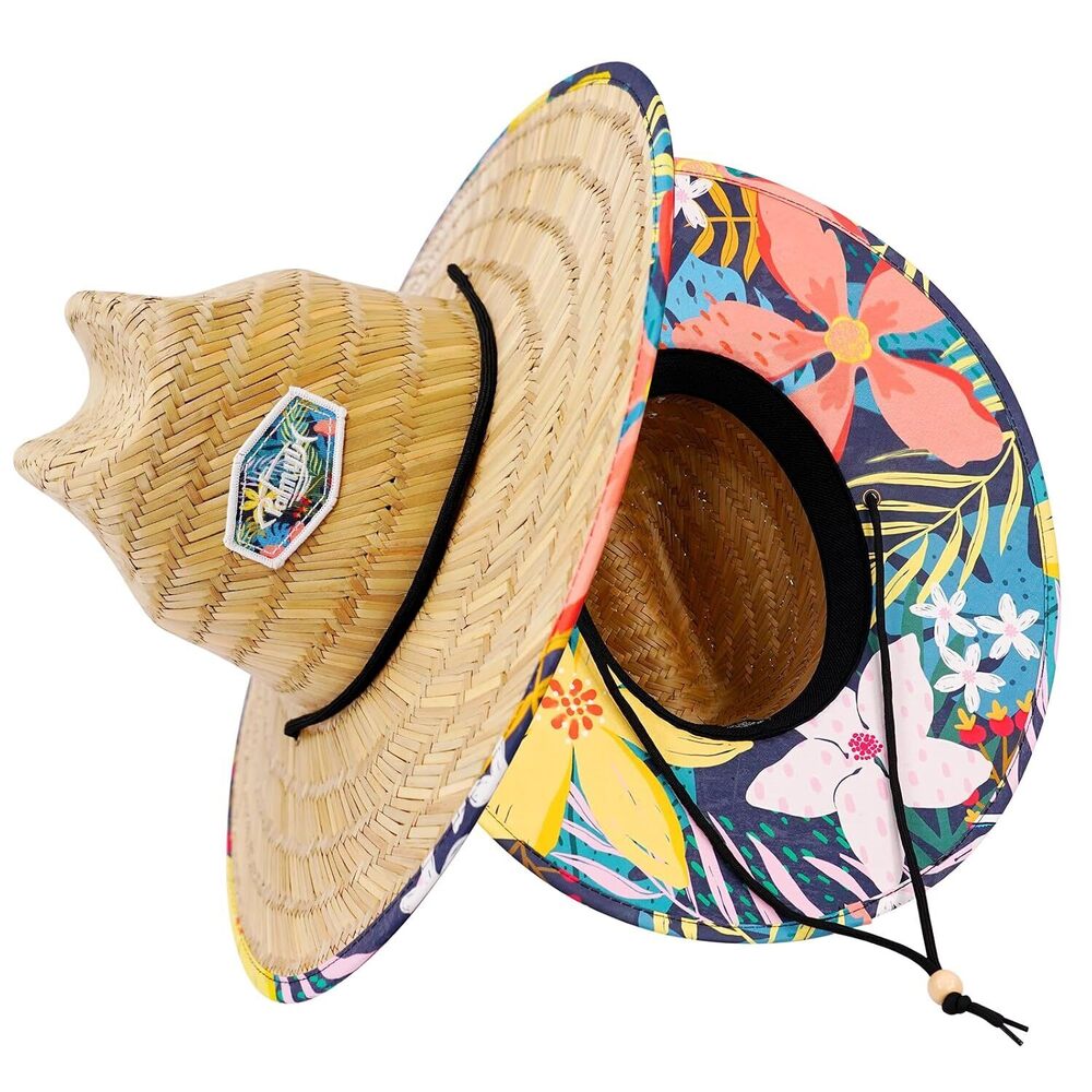 Wide Brim Straw Hat UPF 50+ Sun Protection for Men Women